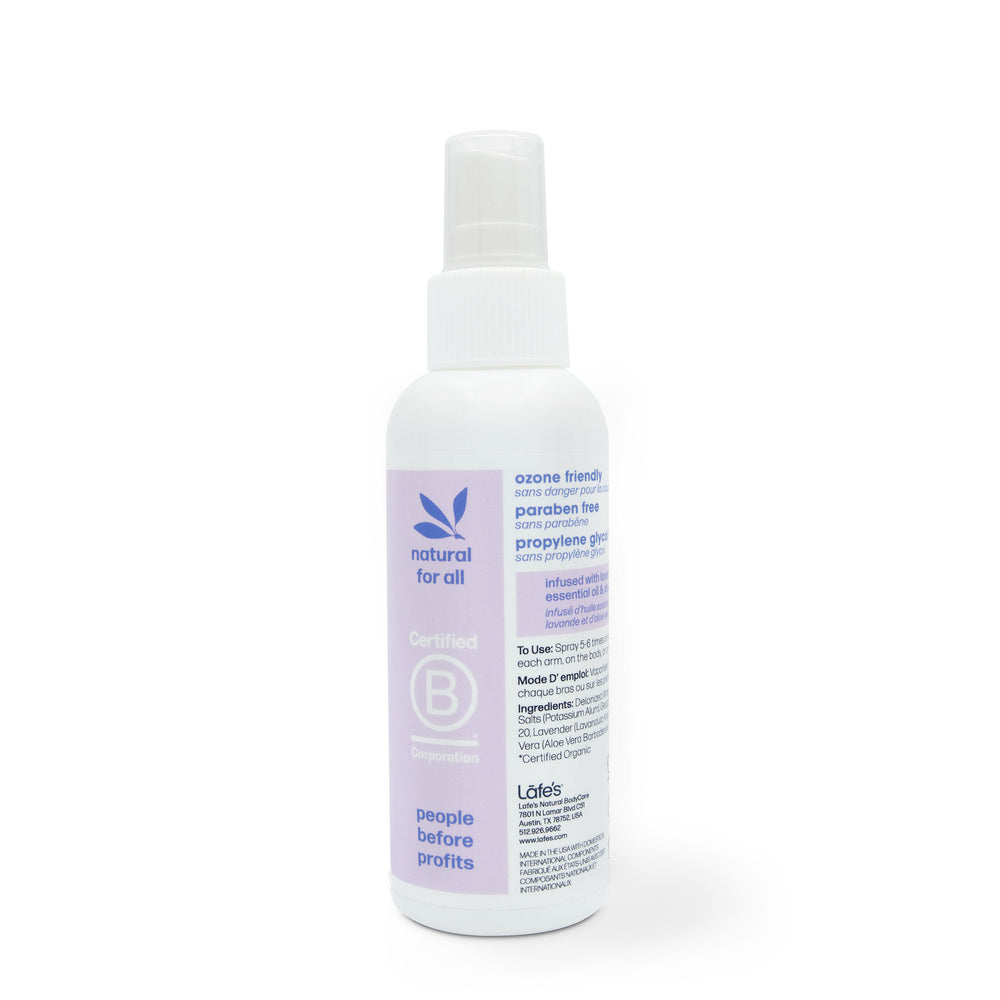 Lafe's Lavender Mineral Salt (Rock Salt) Aluminum Free Deodorant Spray - 4 oz.