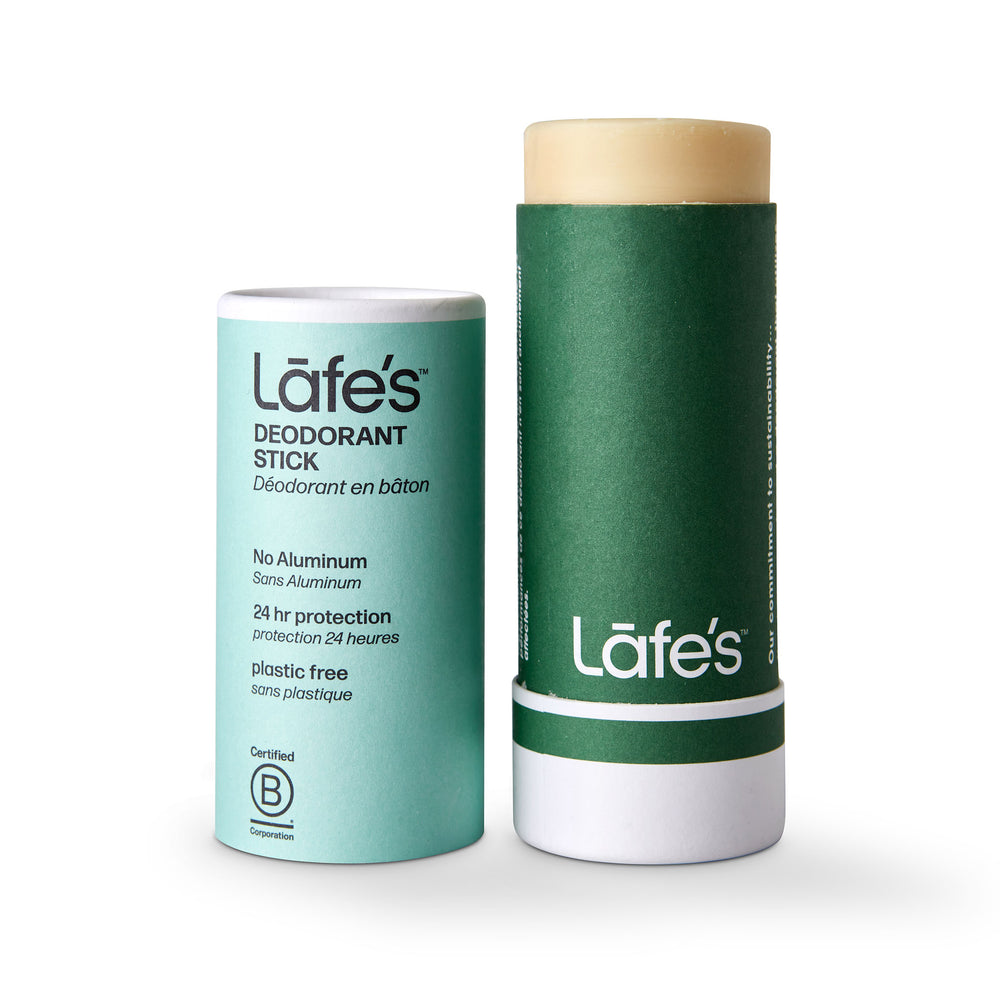 OPENED of Lafe's Paper Barrel Deodorant Stick Cedar & Aloe