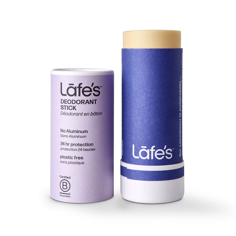 OPENED of Lafe's Paper Barrel Deodorant Stick Lavender & Aloe