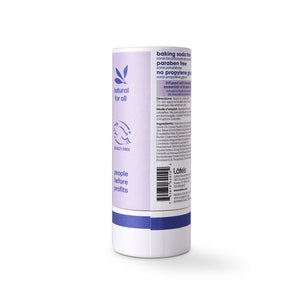 SIDE of Lafe's Paper Barrel Deodorant Stick Lavender & Aloe