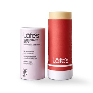 OPENED of Lafe's Paper Barrel Deodorant Stick Rose & Coriander