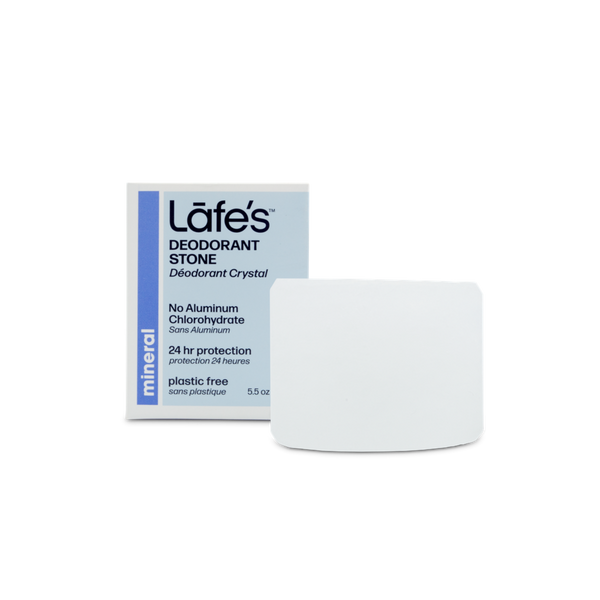 Lafe's Crystal Stone Aluminum Free Deodorant - in box plastic free