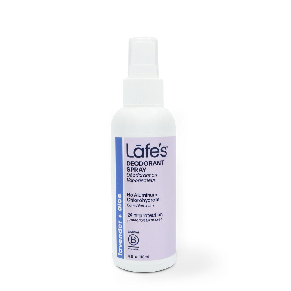 Lafe's Lavender Mineral Salt (Rock Salt) Aluminum Free Deodorant Spray - 4 oz.