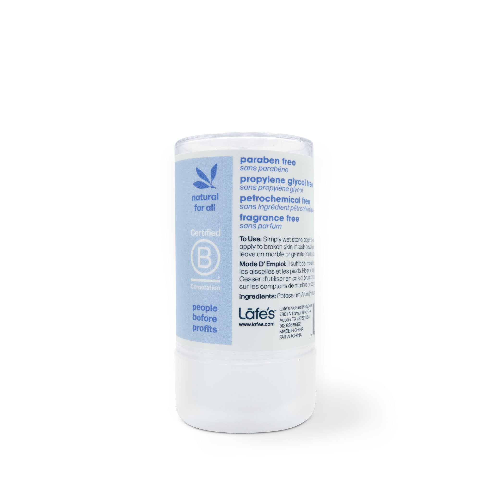 Lafe's Crystal Rock Salt Deodorant Lafe's Natural BodyCare