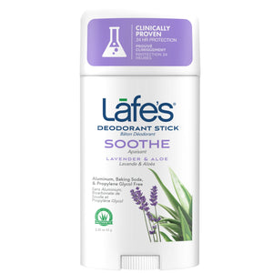 
            
                Load image into Gallery viewer, Lafe&amp;#39;s Deodorant Stick - Soothe (Lavender + Aloe Vera)
            
        
