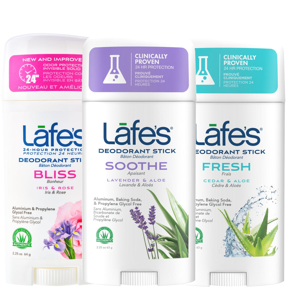 
            
                Load image into Gallery viewer, Lafe&amp;#39;s Deodorant Stick - Women&amp;#39;s Variety 3 Pack
            
        