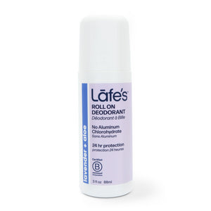 
            
                Load image into Gallery viewer, Lafe&amp;#39;s Lavender &amp;amp; Aloe Mineral Salt Aluminum Free Deodorant Roll On
            
        