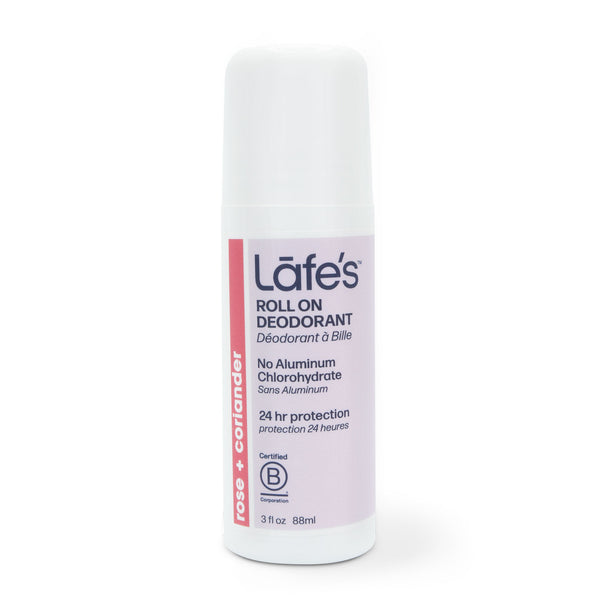 Lafe's Deodorant Roll On - Rose + Coriander (Bliss)