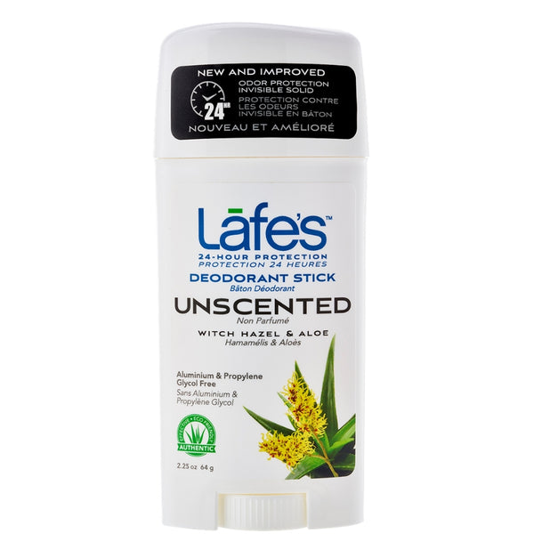 Lafe's Deodorant Stick - Unscented (Fragrance Free)