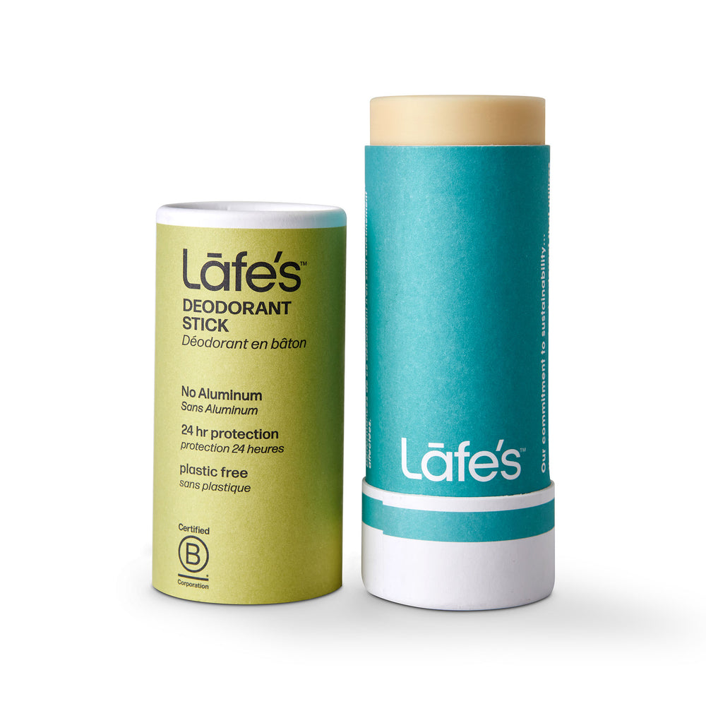 OPENED of Lafe's Paper Barrel Deodorant Stick Citrus & Bergamot