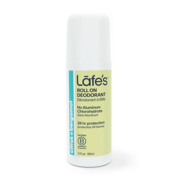 Lafe's Roll On Deodorant Citrus + Bergamot (Active)