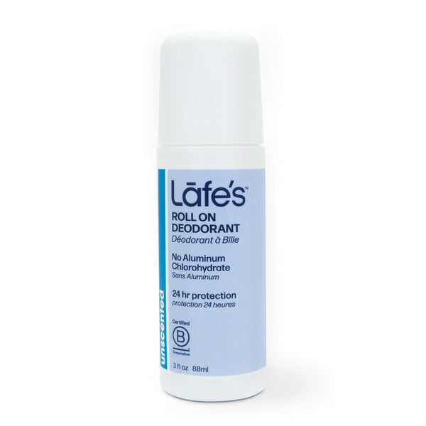 Lafe's Deodorant Roll On - Unscented (Fragrance Free)